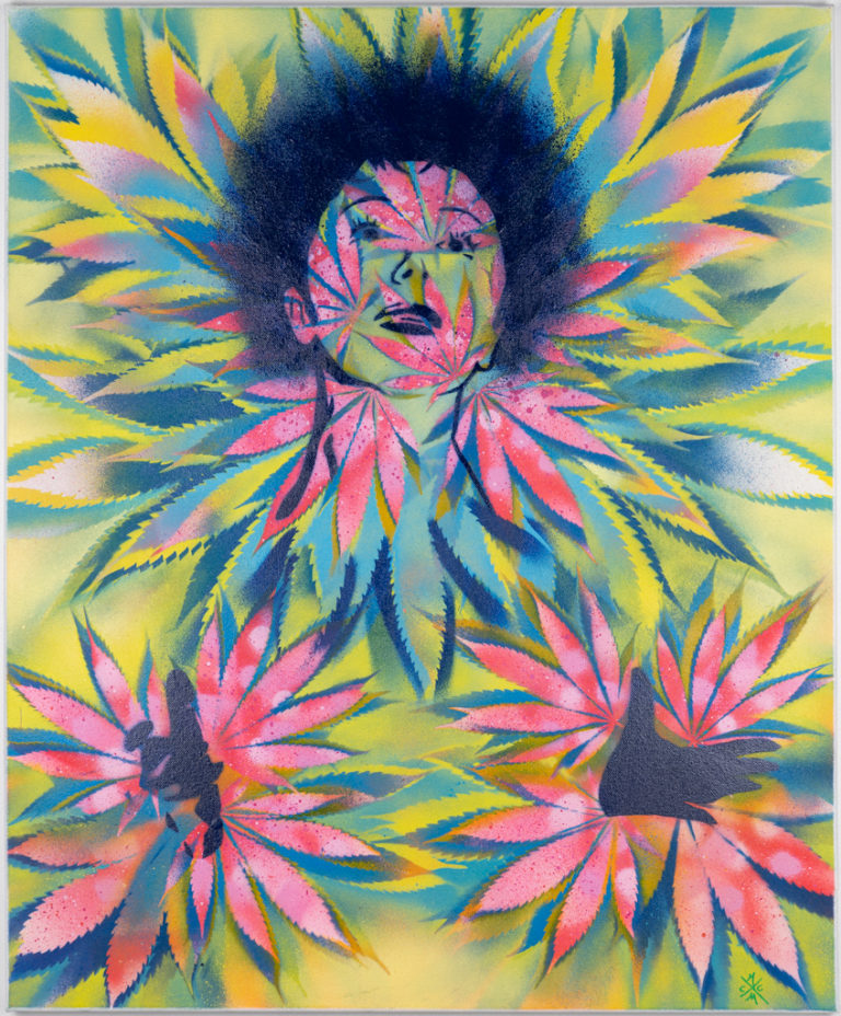 LA WEED en ROSE - MY GANJA DRESS